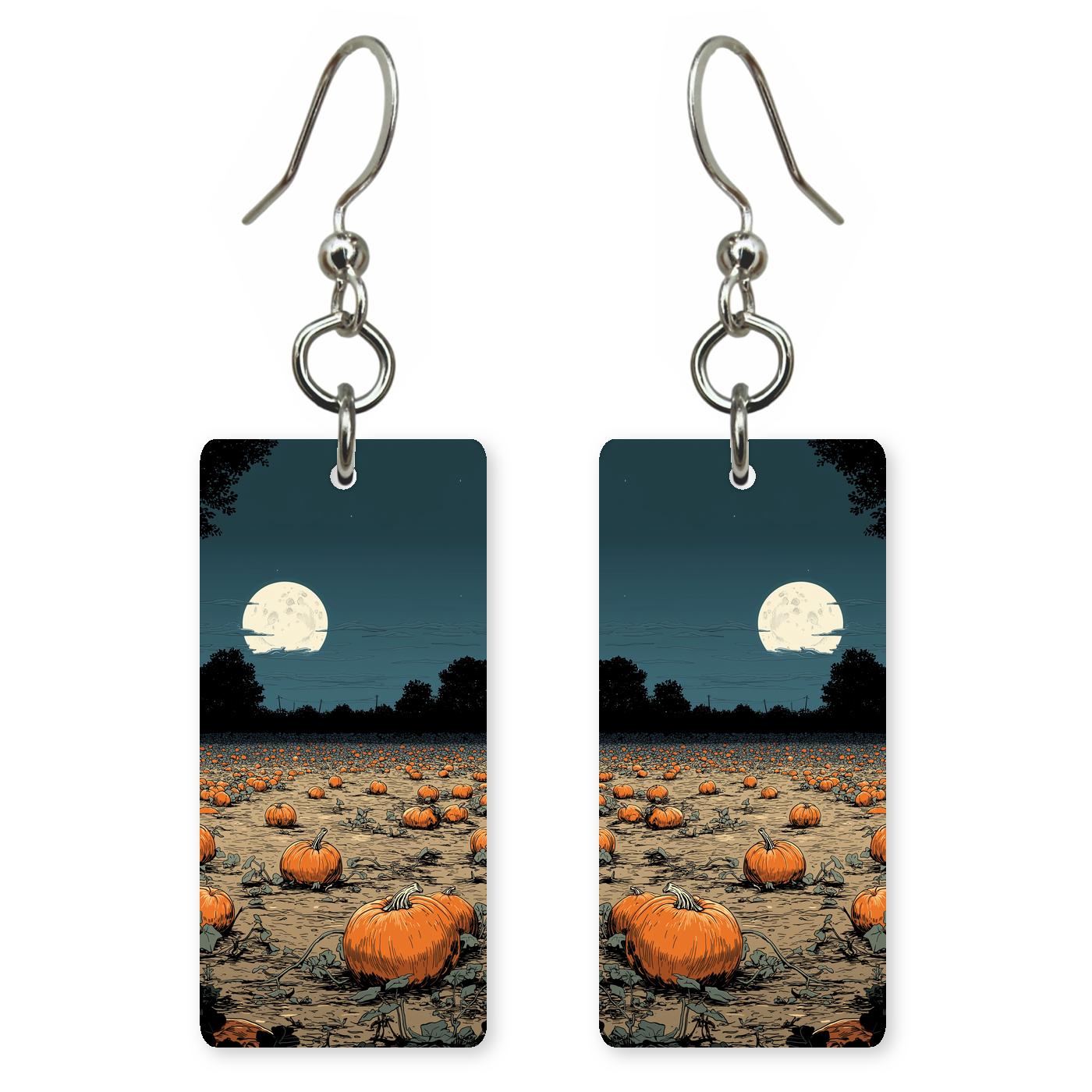 Moonlit Pumpkin Patch Earrings