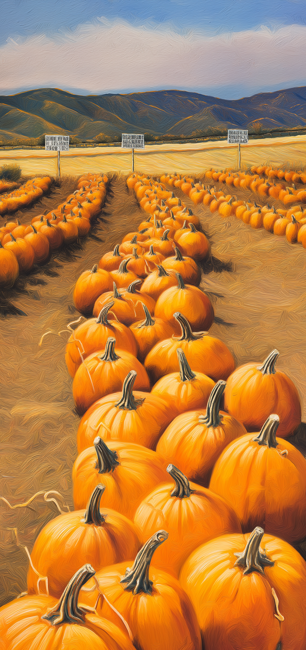 Pumpkin Patch Rows Earrings