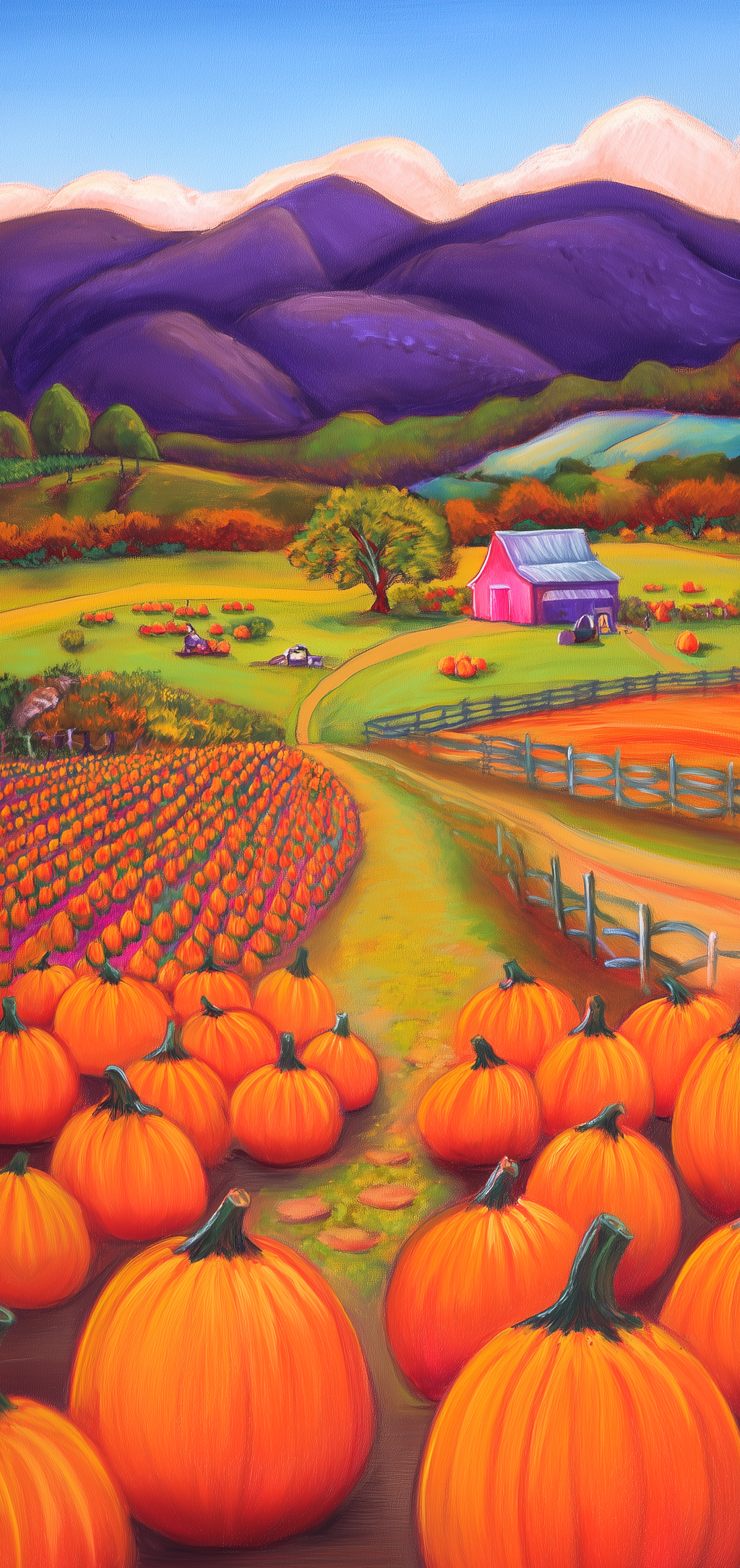 Pumpkin Farm Valley Earrings