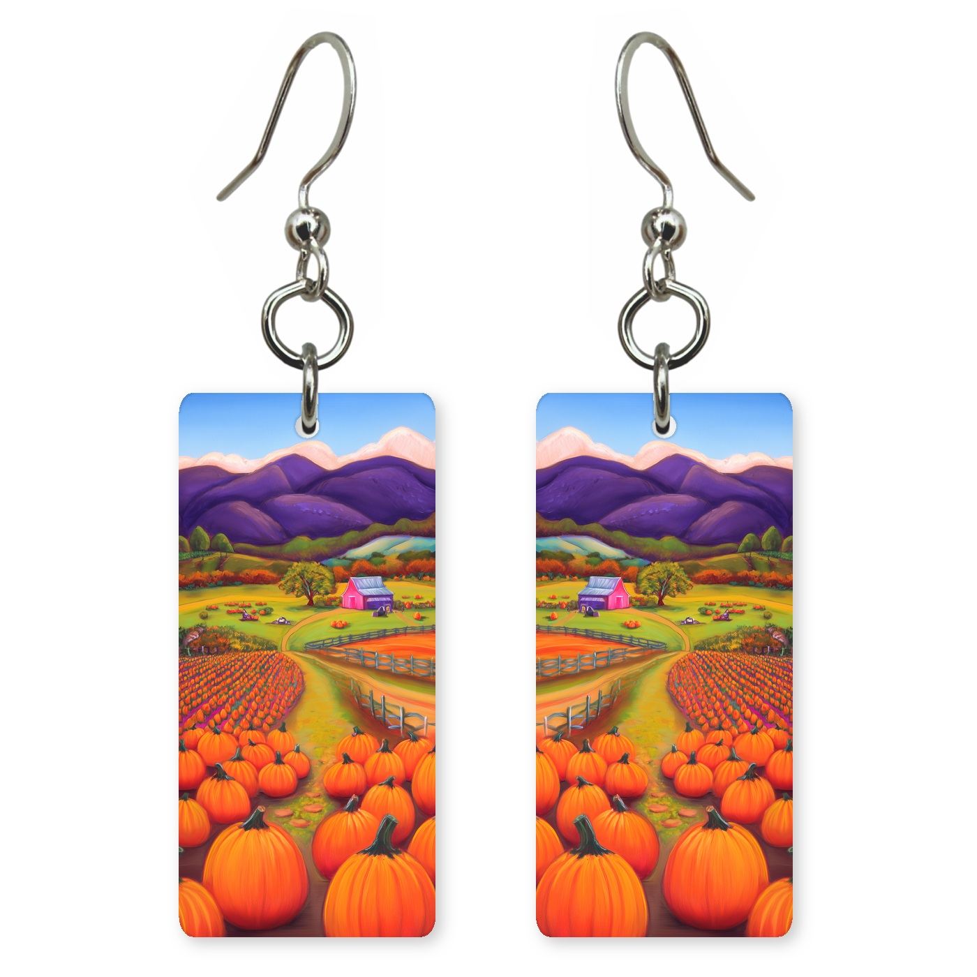 Pumpkin Farm Valley Earrings