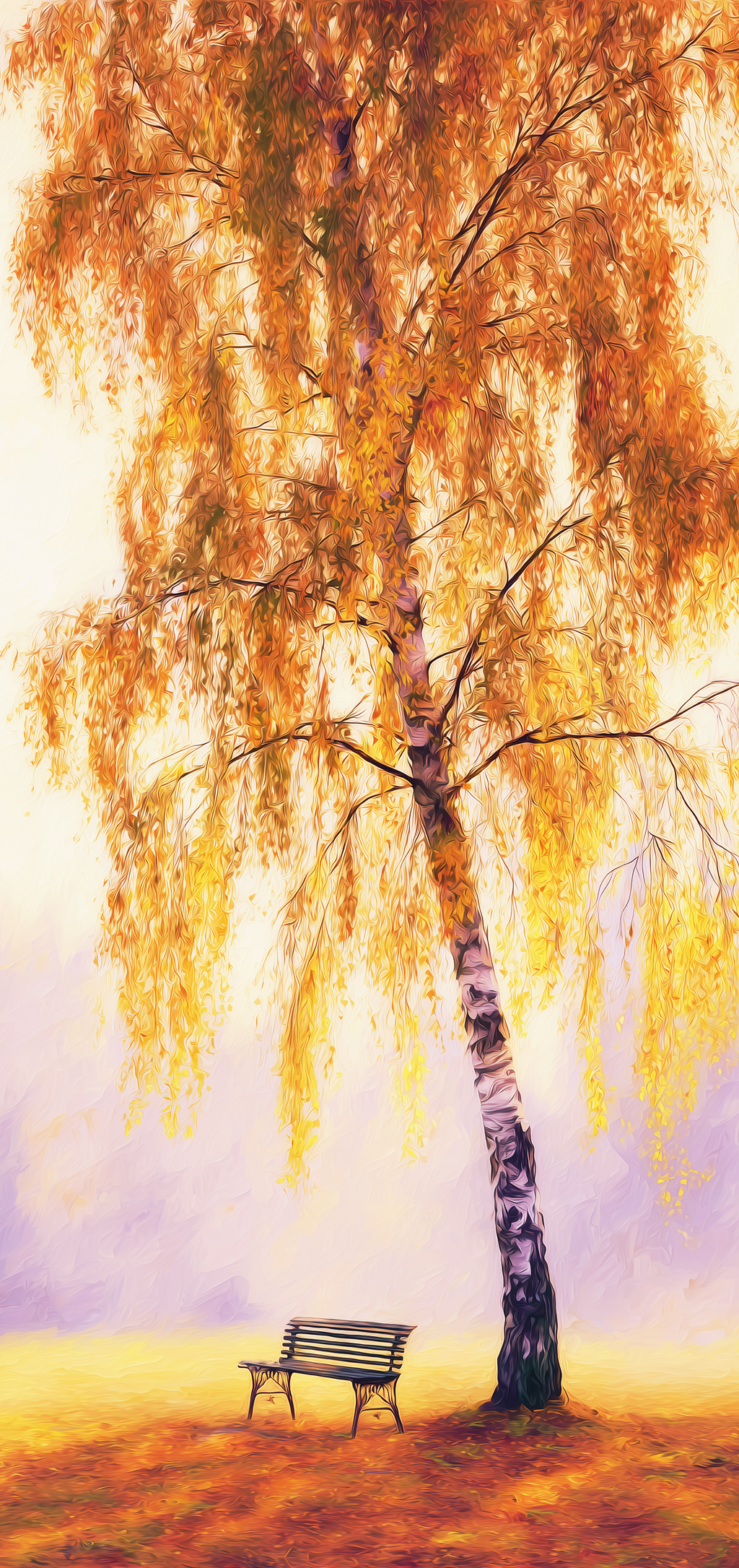Golden Birch Bench Earrings