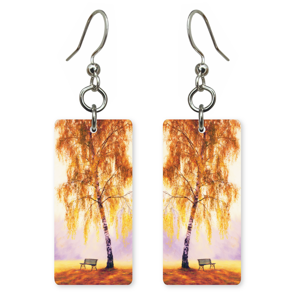 Golden Birch Bench Earrings