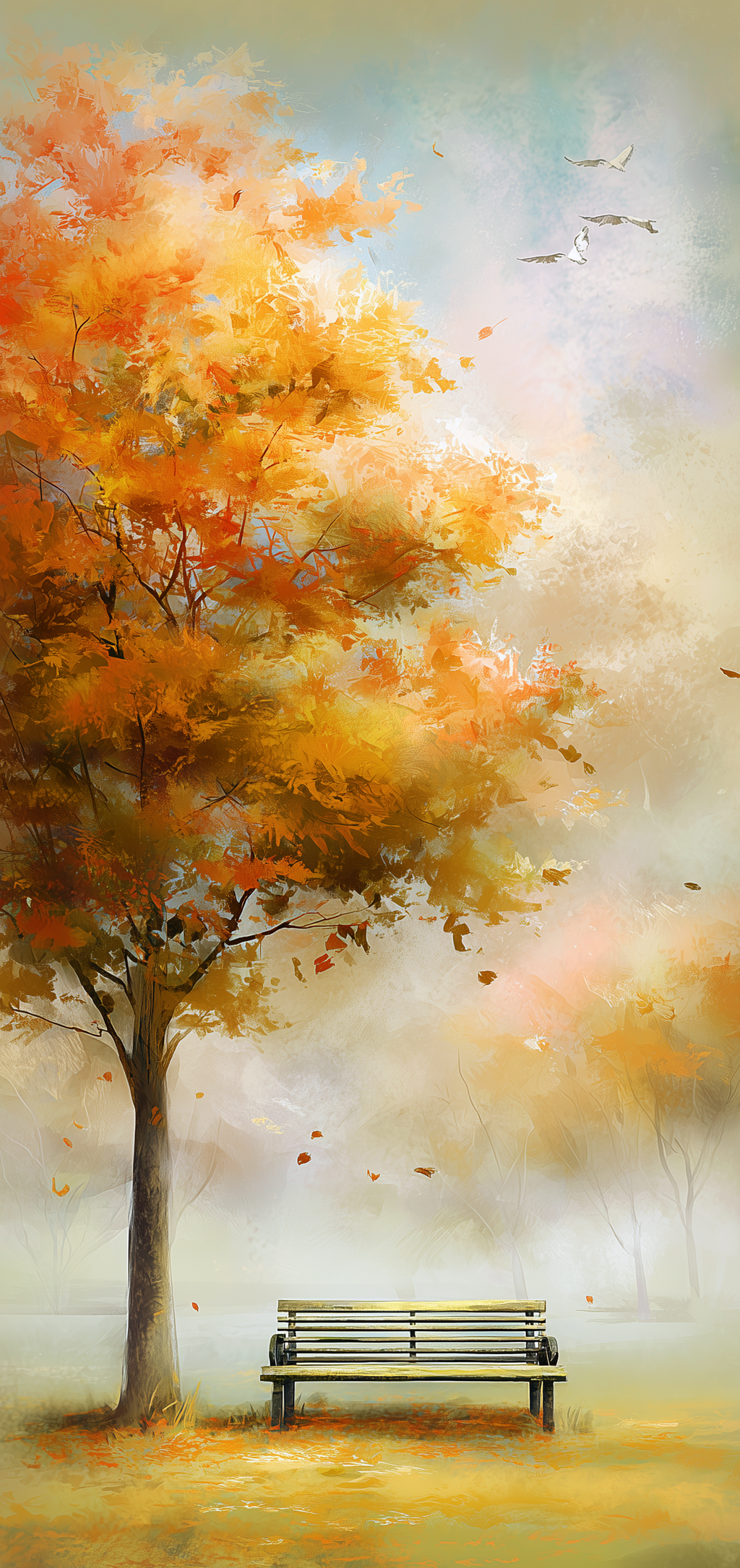 Misty Autumn Bench Earrings