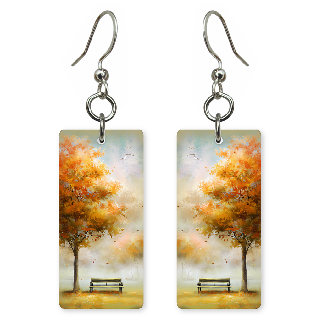 Misty Autumn Bench Earrings