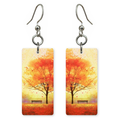 Fiery Maple Bench Earrings