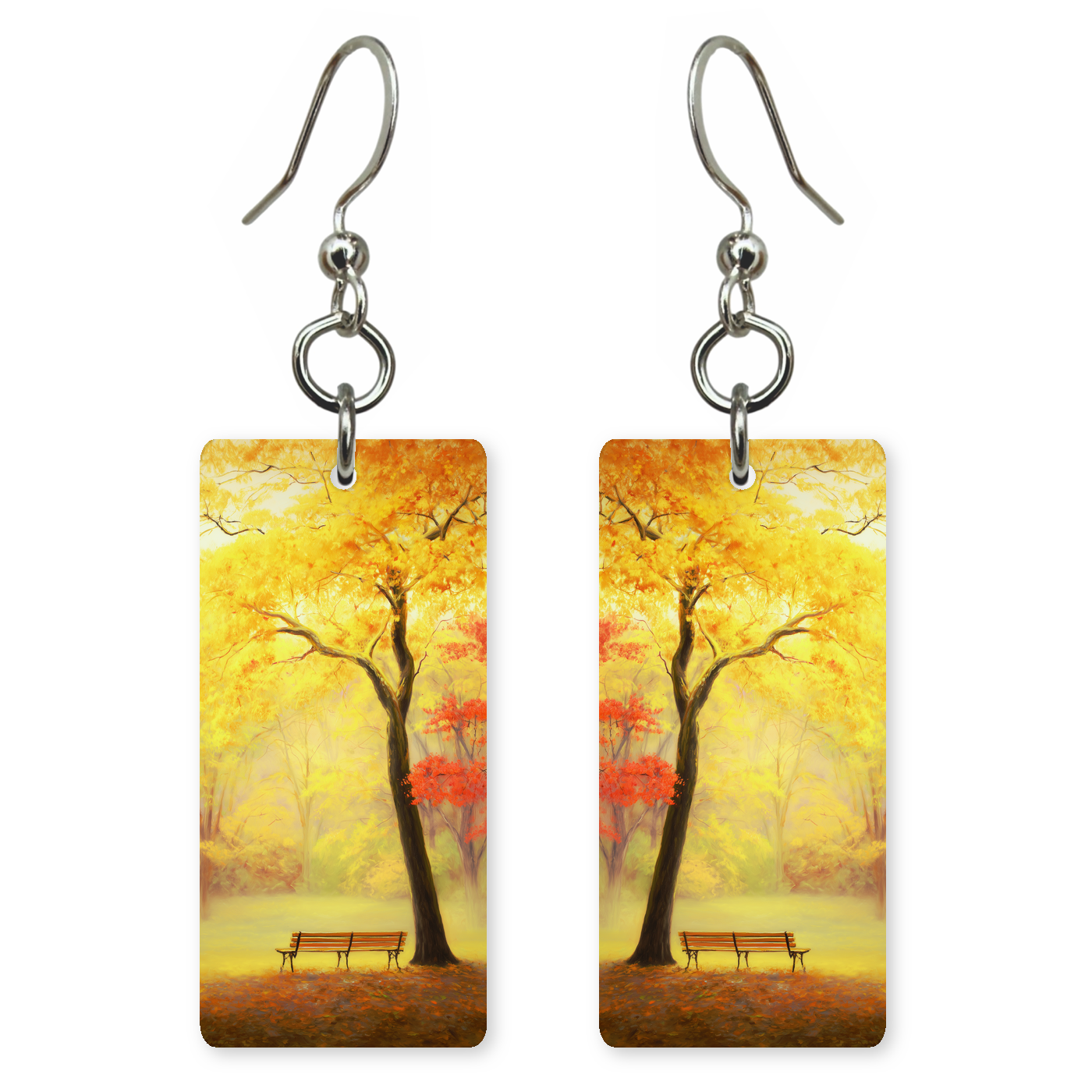 Golden Meadow Bench Earrings