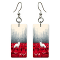 Lone White Fox Earrings