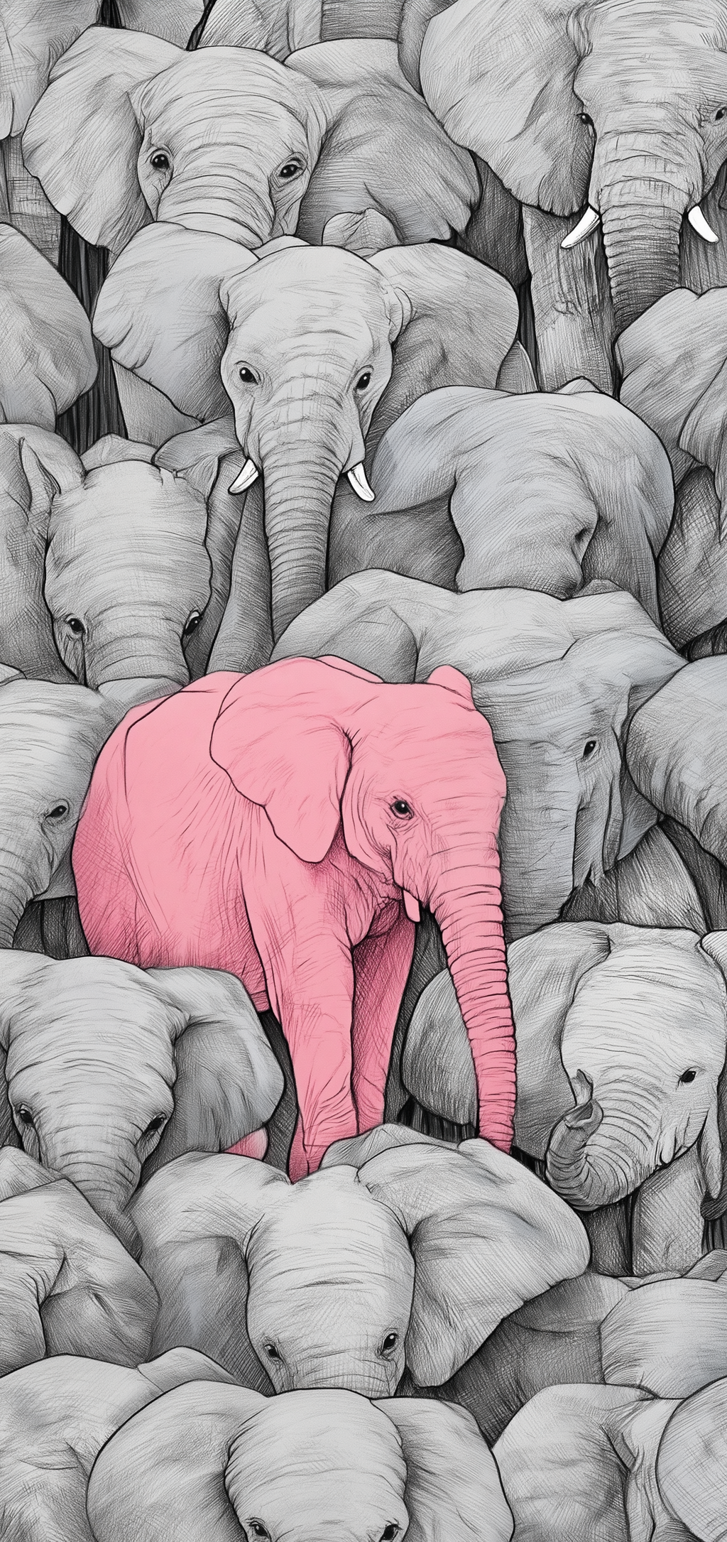 Pink Elephant Earrings