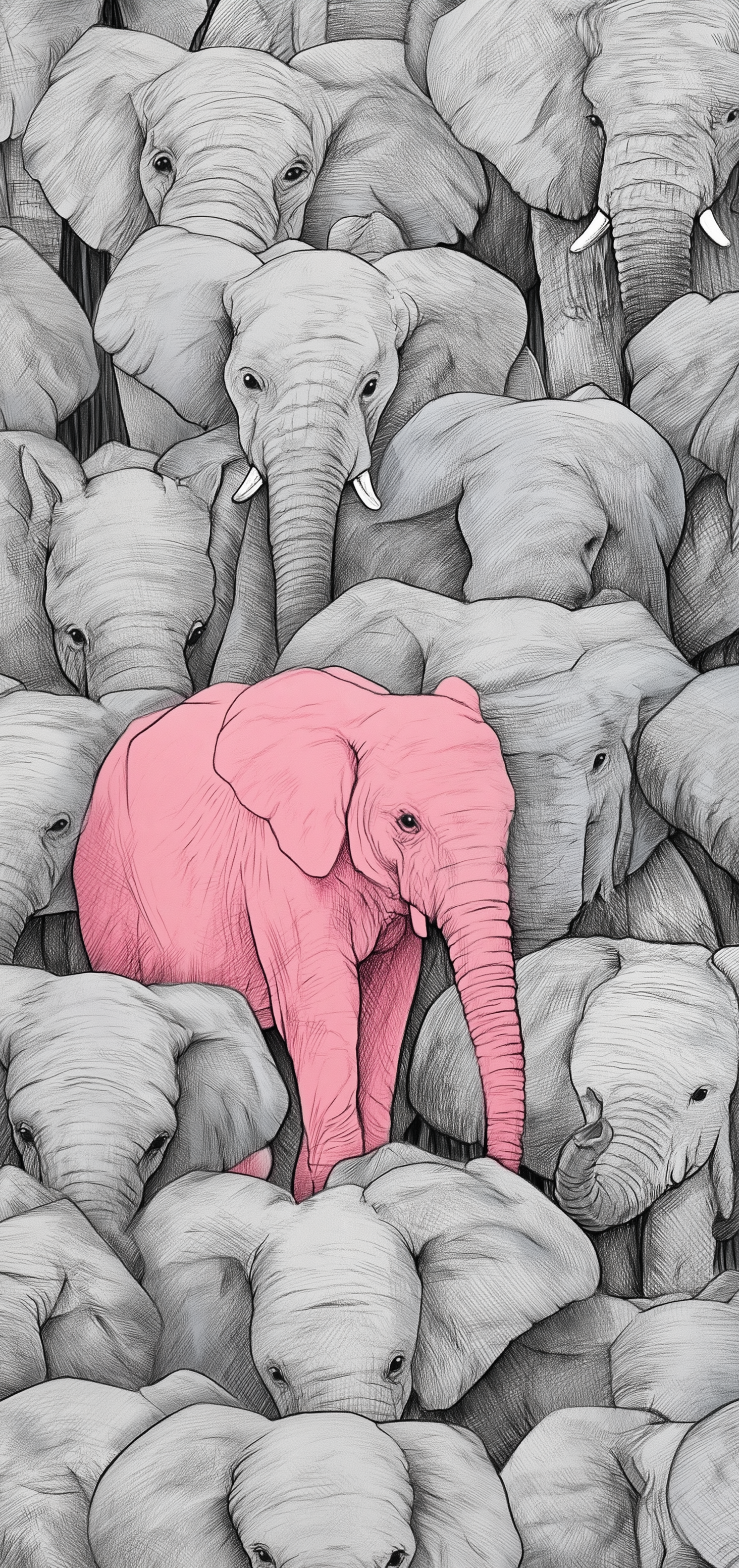 Pink Elephant Earrings