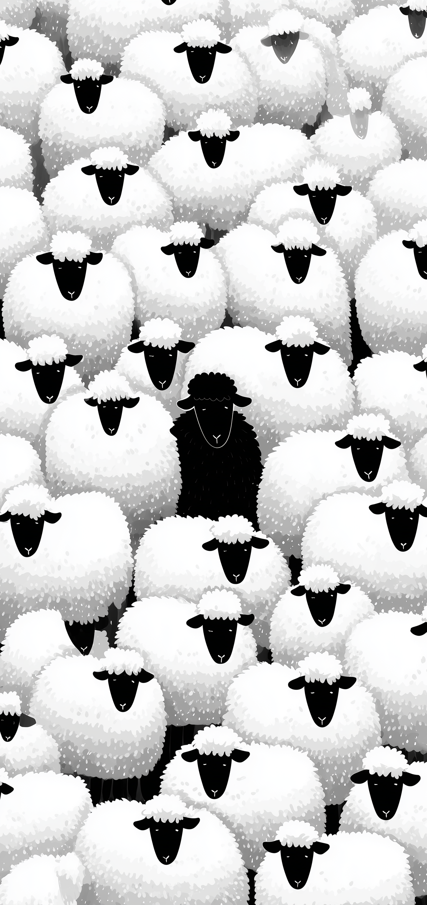 Lone White Sheep Earrings