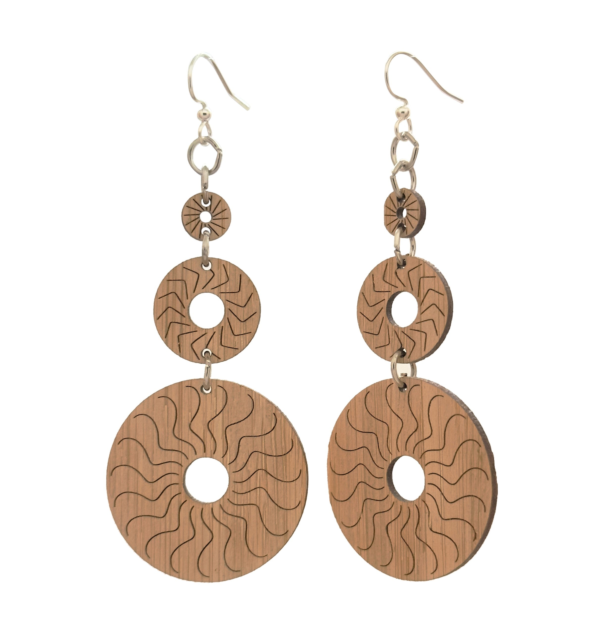 Momentum Circles​ Bamboo Earrings #953