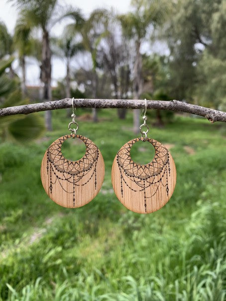 Dreamcatcher Bamboo Earrings #968