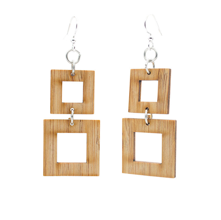 Squared Bamboo Earrings #969