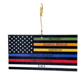Emergency Responders Thin Line Ornament #9854