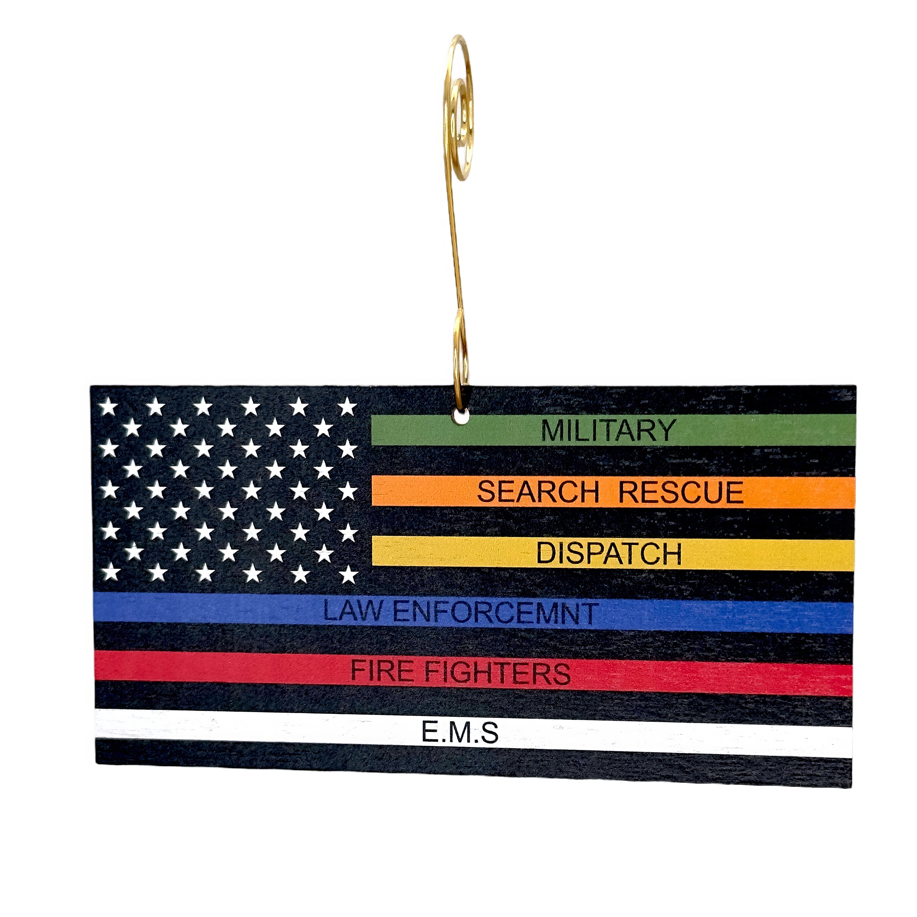 Emergency Responders Thin Line Ornament #9854
