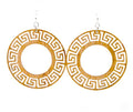 Circle Bamboo Earrings #989