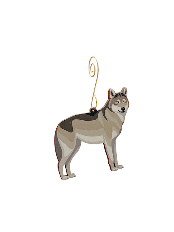 Grey Wolf Ornament #9912