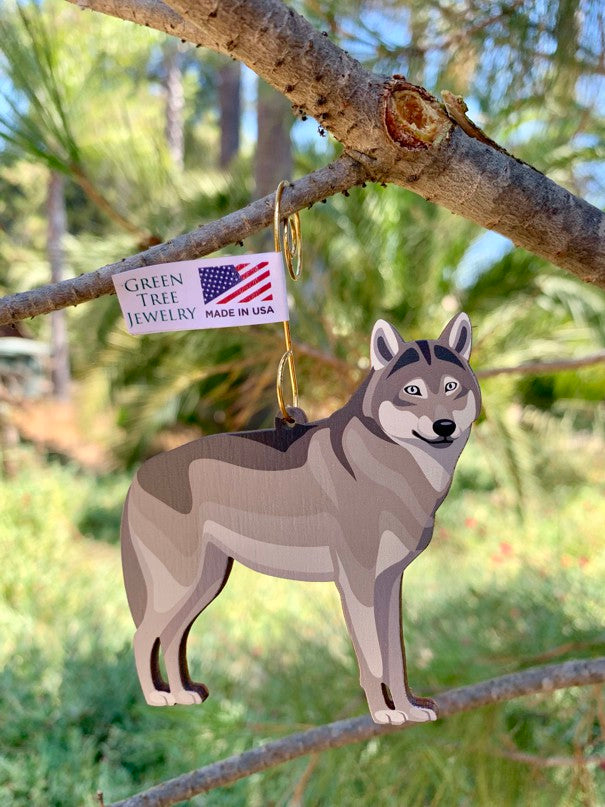 Grey Wolf Ornament #9912