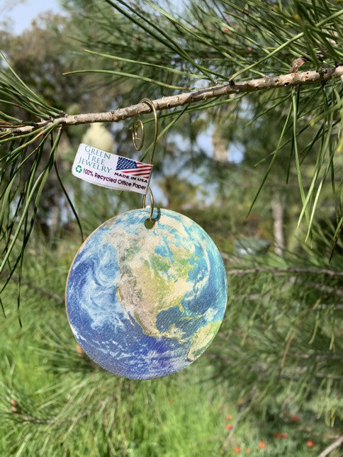 Mapped Earth Ornament #9942