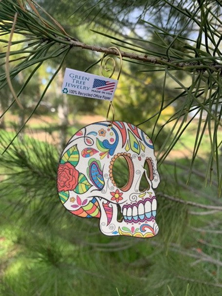 Sugar Skull Ornament #9951