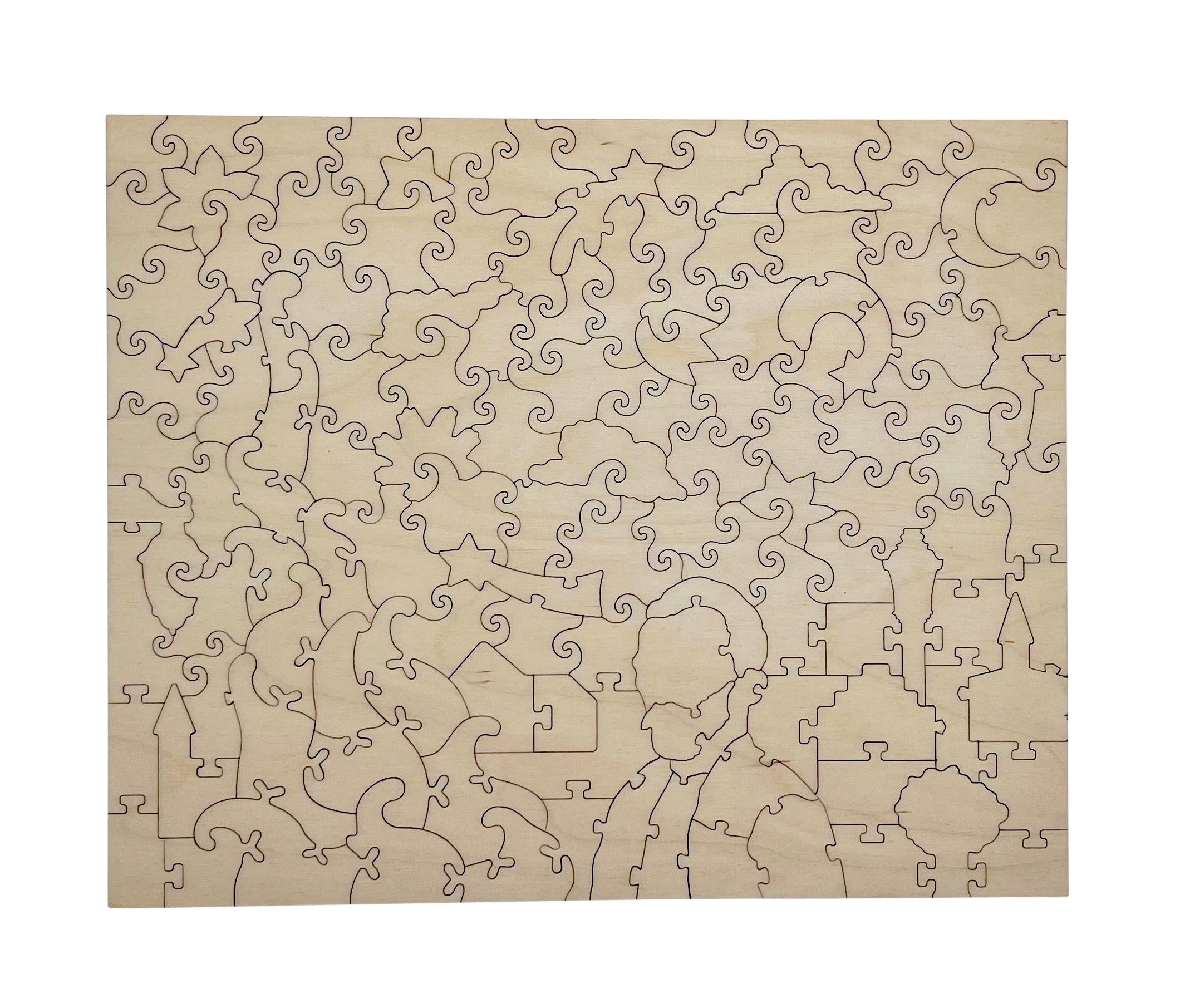 Whimsical Starry Night Jigsaw Puzzle - 126PCS -  #6817
