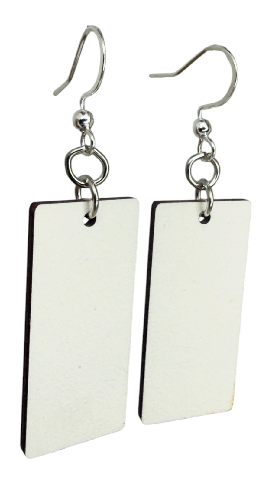 She's Choosing upcycled paper earrings on card