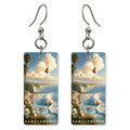 CA San Clemente Surf 2 Custom Wood Earrings (CFW17)