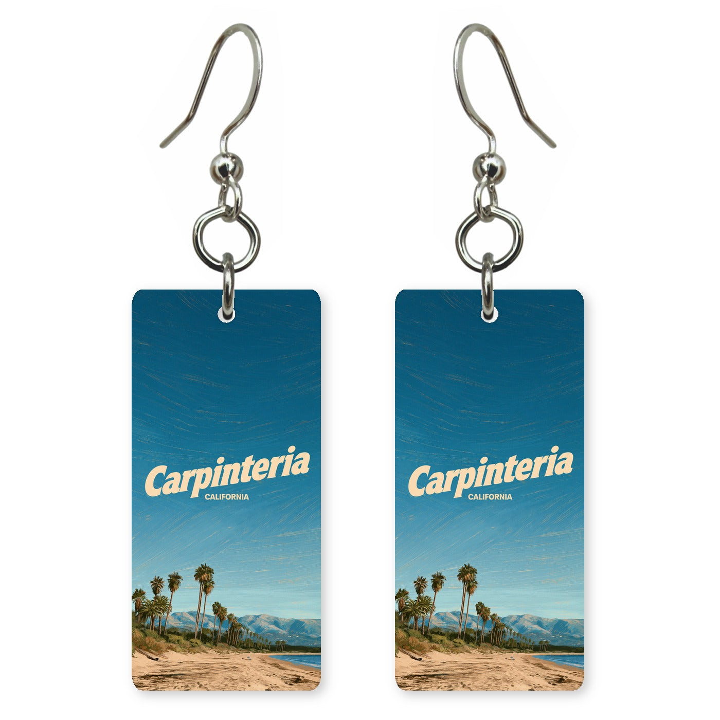 Carpinteria Bold 1 Custom Wood Earrings (CFW18)