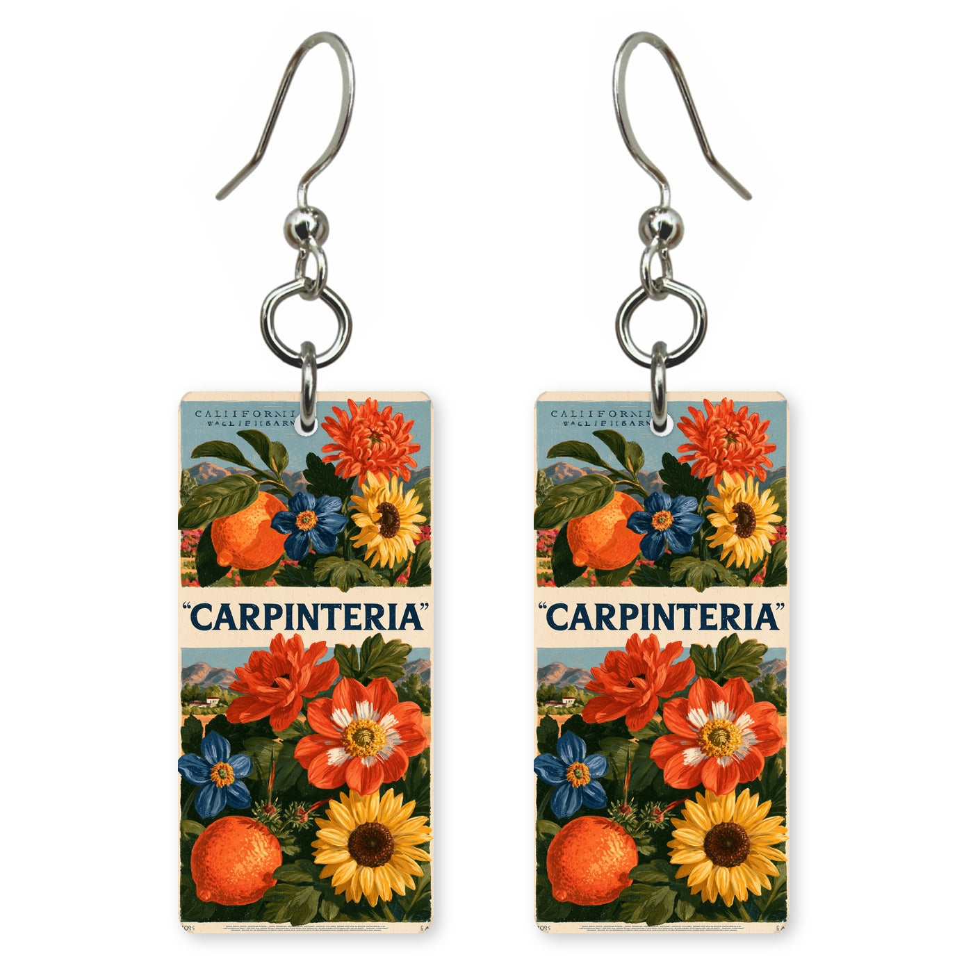 Carpinteria Bold 2 Custom Wood Earrings (CFW19)