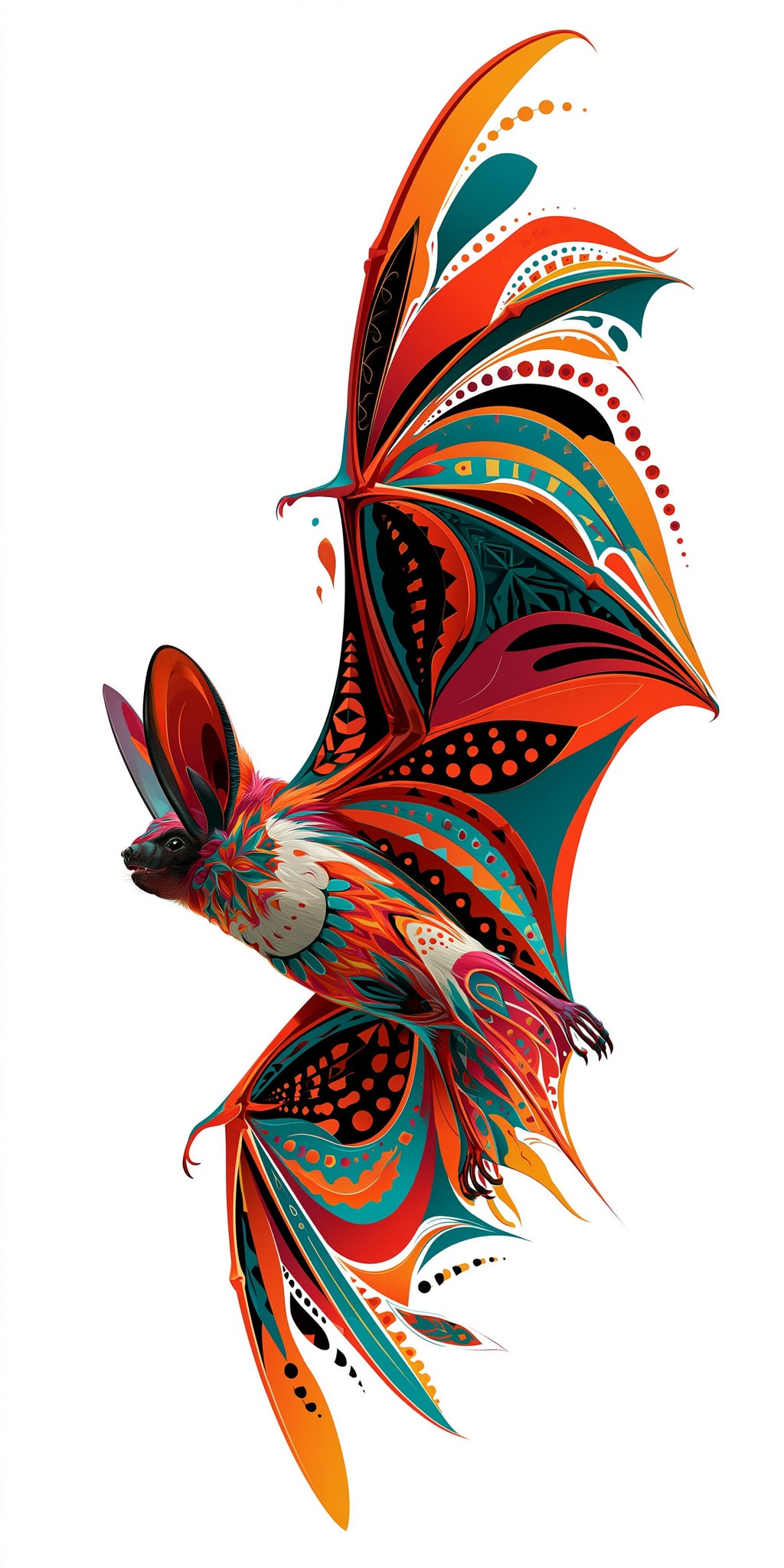 Mexican Free-Tailed Bat 1 Custom Wood Earrings (CFW1)