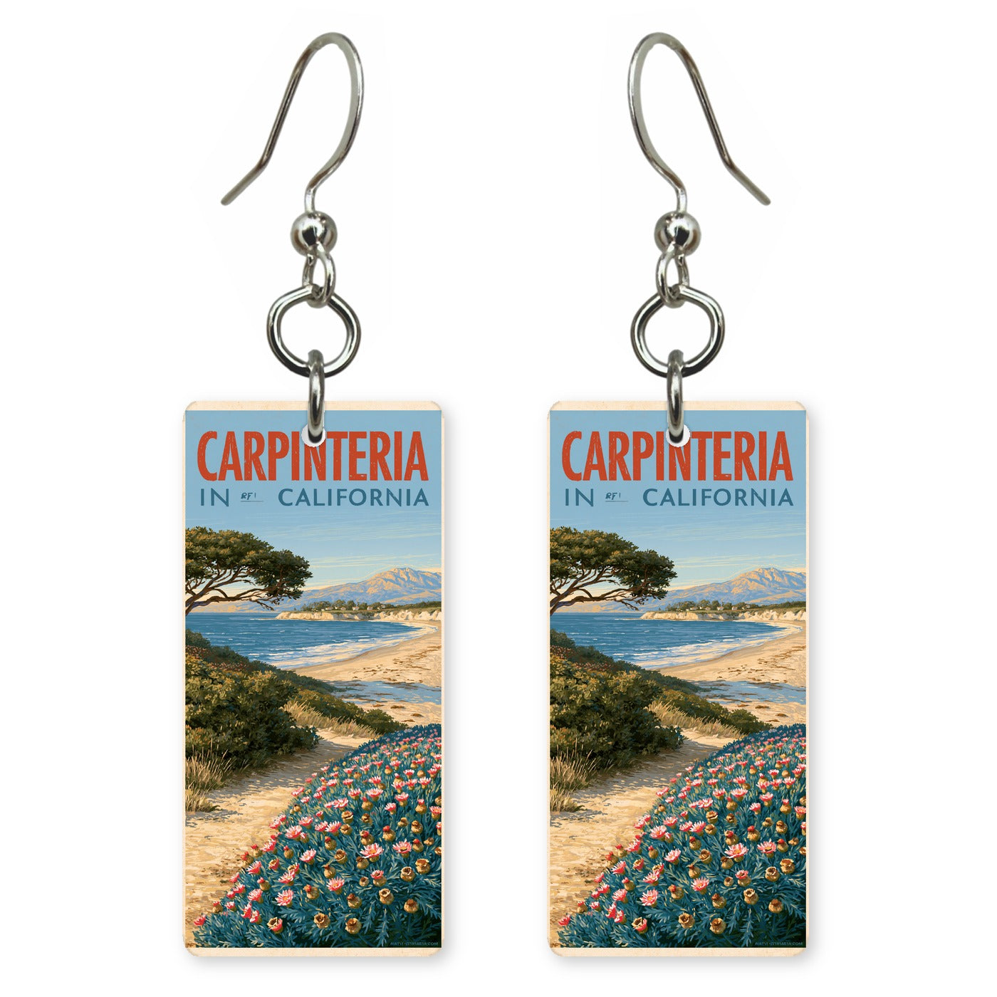 Carpinteria Bold 3 Custom Wood Earrings (CFW20)