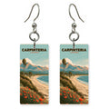Carpinteria California Beach Custom Wood Earrings (CFW21)