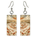 HI Mokulua Hibiscus Waves Custom Wood Earrings (CFW24)