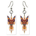 Mexican Free-Tailed Bat 2 Custom Wood Earrings (CFW2)