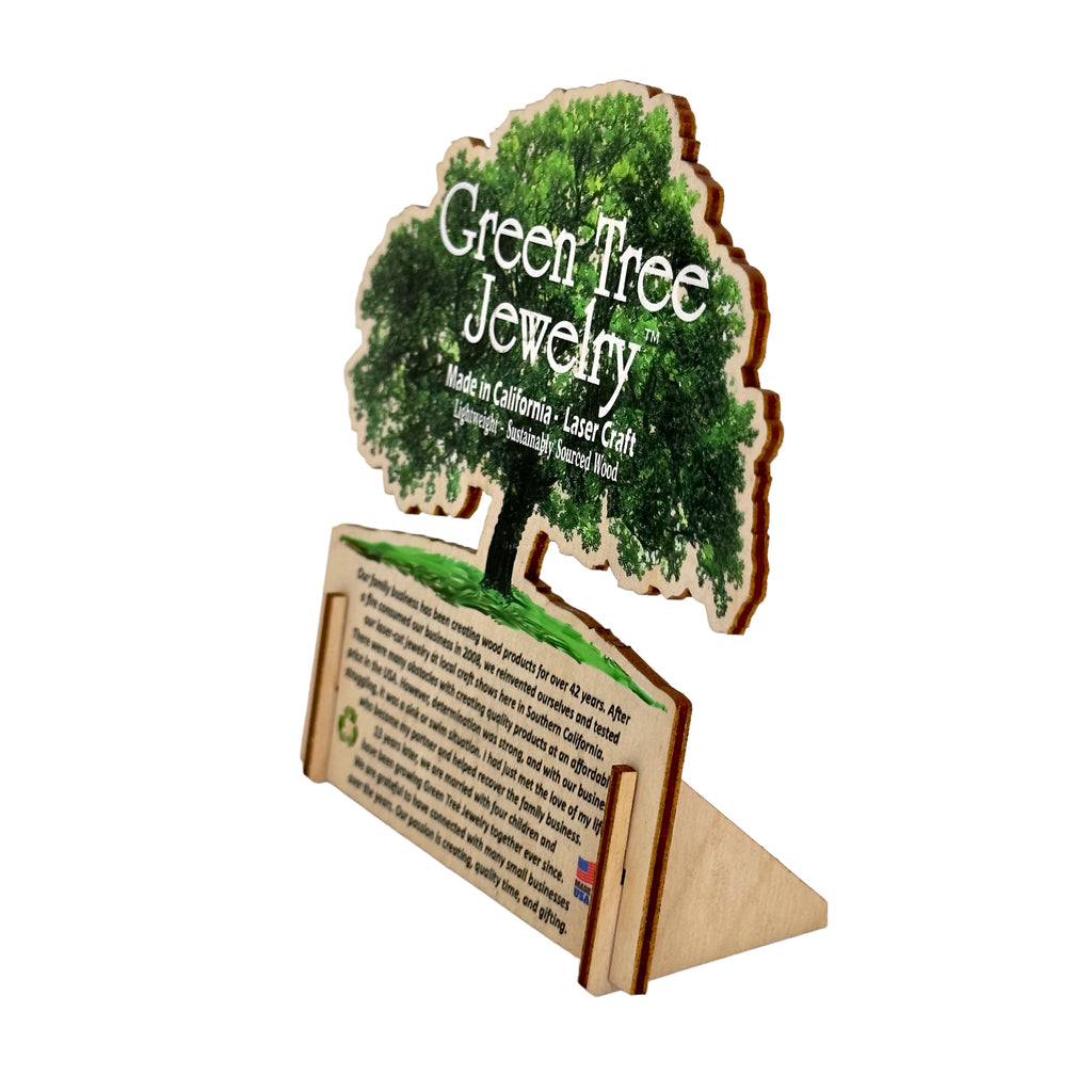 Green Tree Jewelry about us Info Card