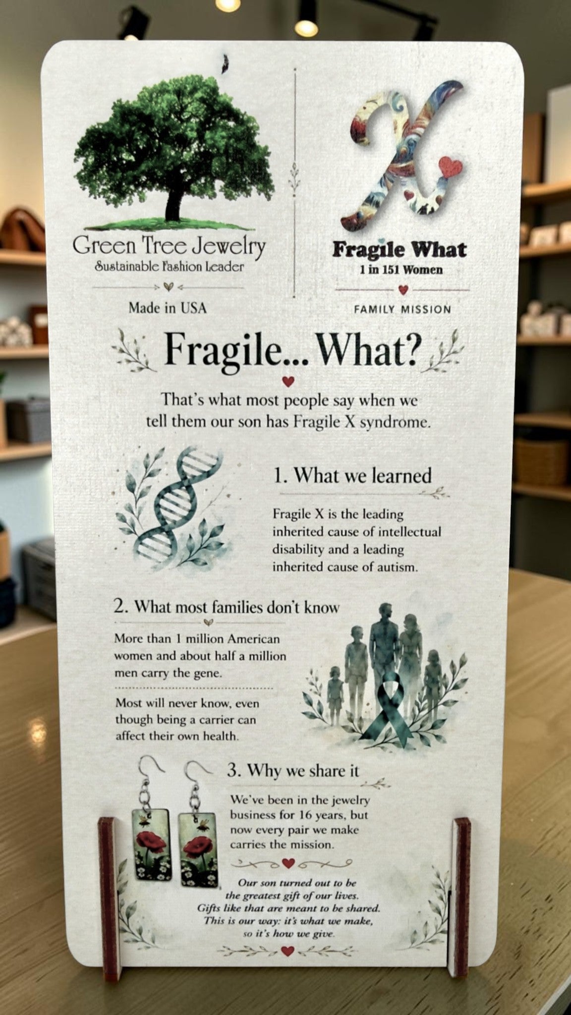 Fragile What info card, Fragile... What? story card