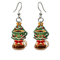 Pour-Over Trees Earrings #E83 — full-color wooden earrings