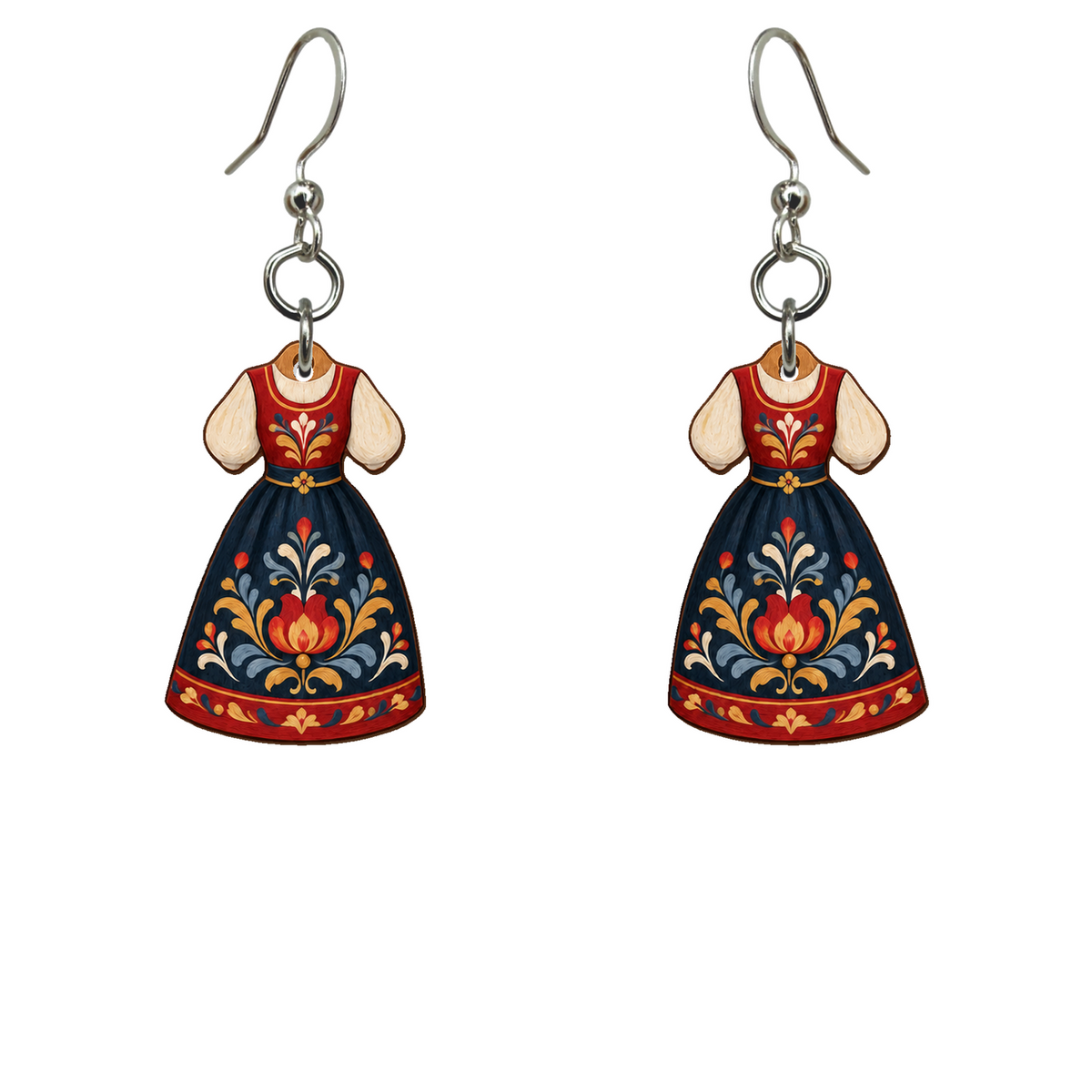 Folk dress Earrings #EC2971