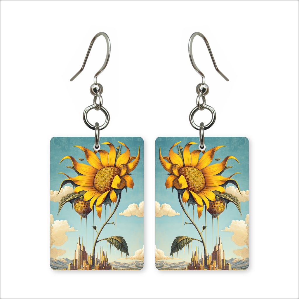 Skyline Sunflower Earrings