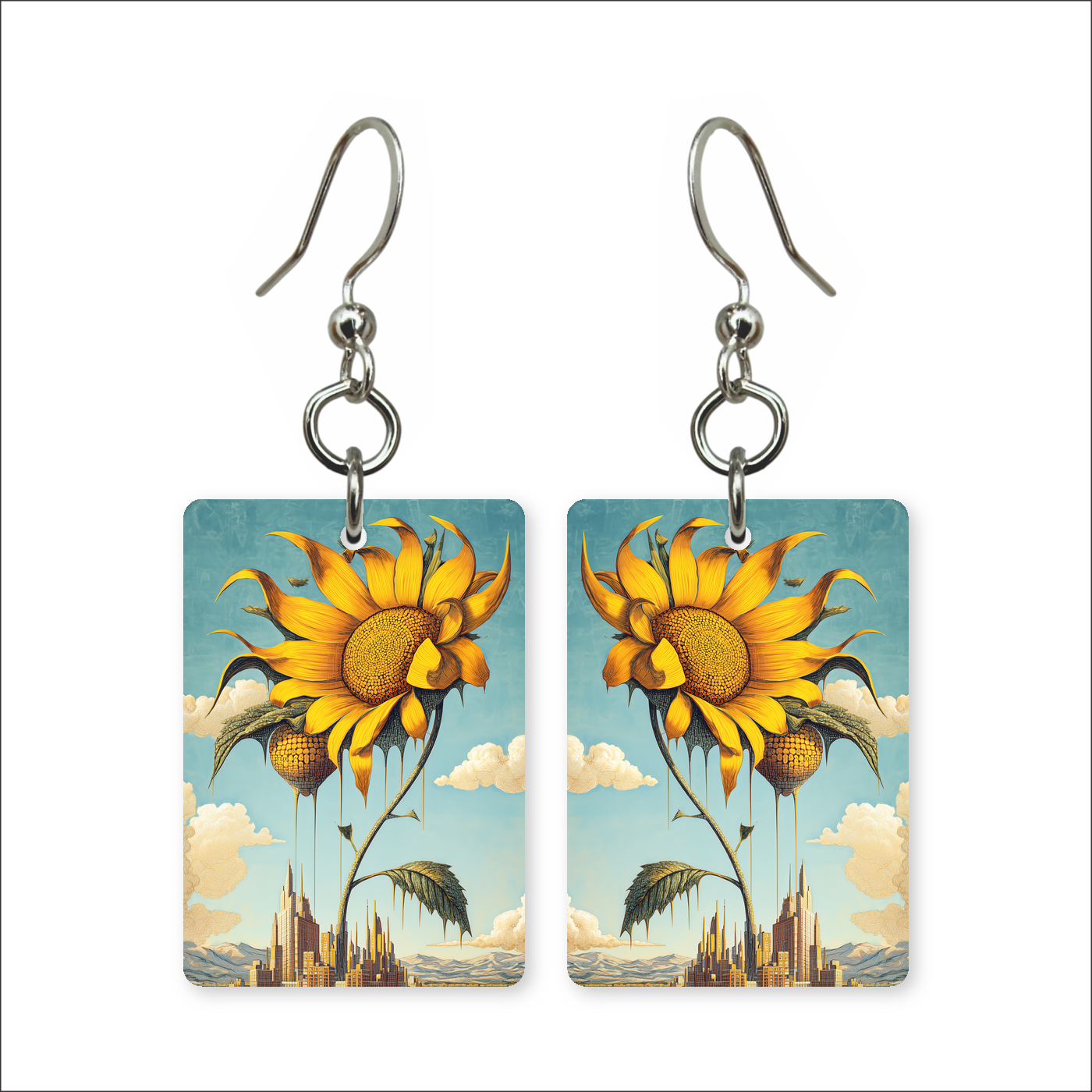 Skyline Sunflower Earrings