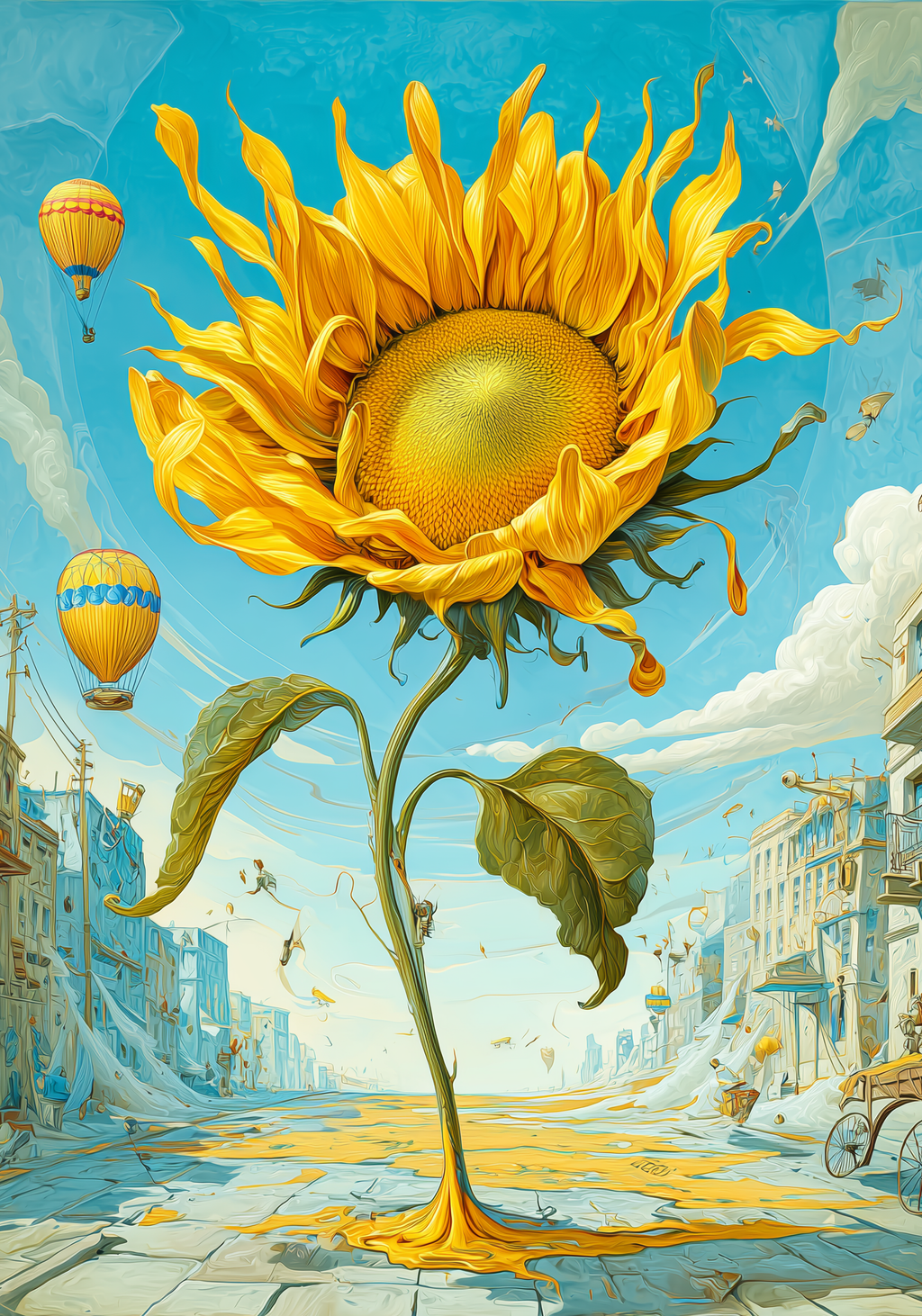 Balloon Sunflower Earrings