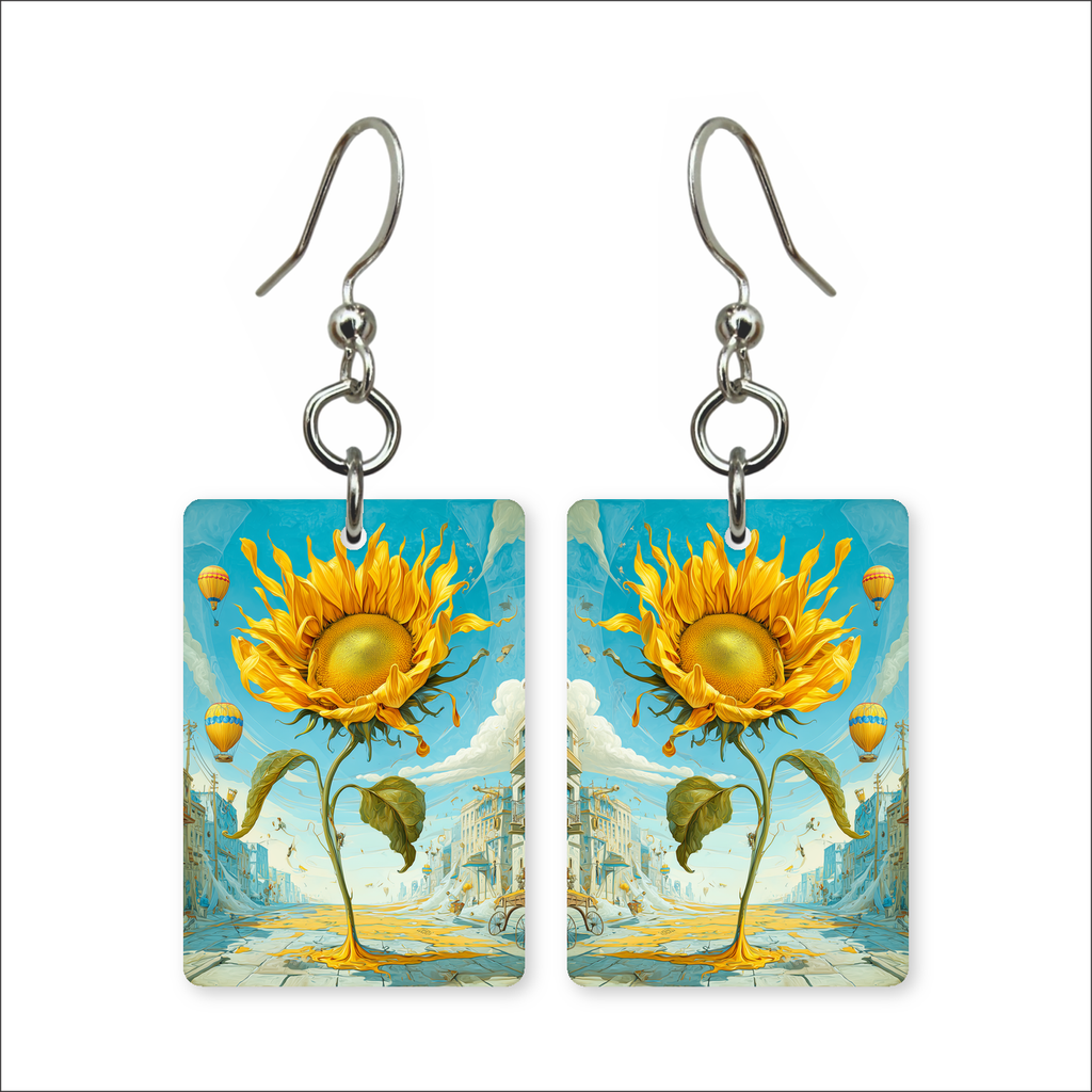 Balloon Sunflower Earrings