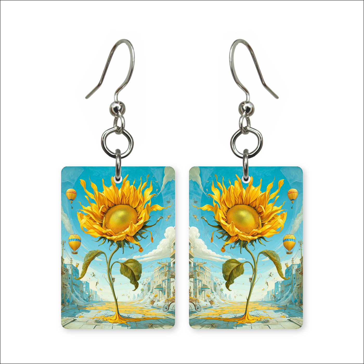Balloon Sunflower Earrings