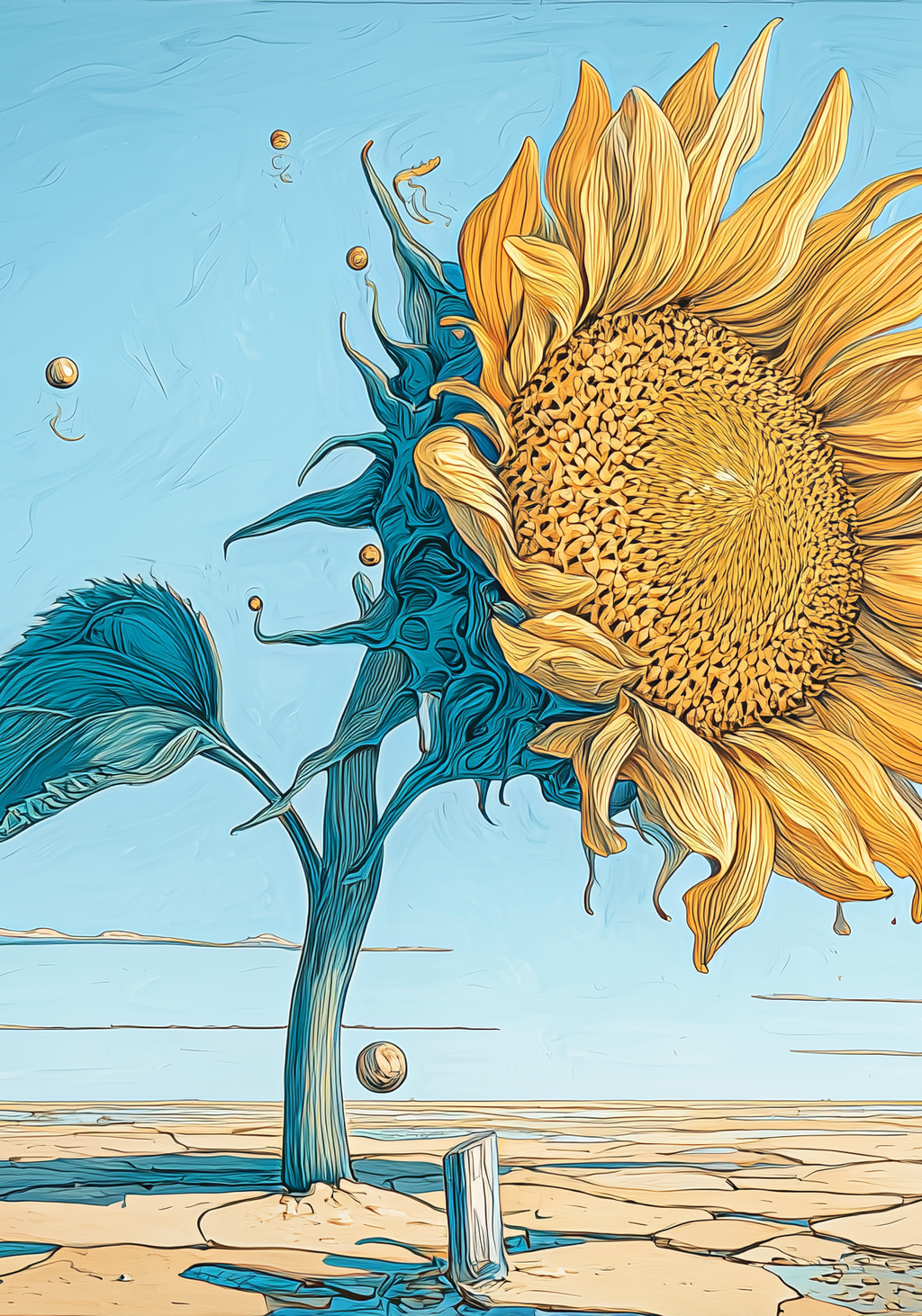 Whimsy Sunflower Earrings