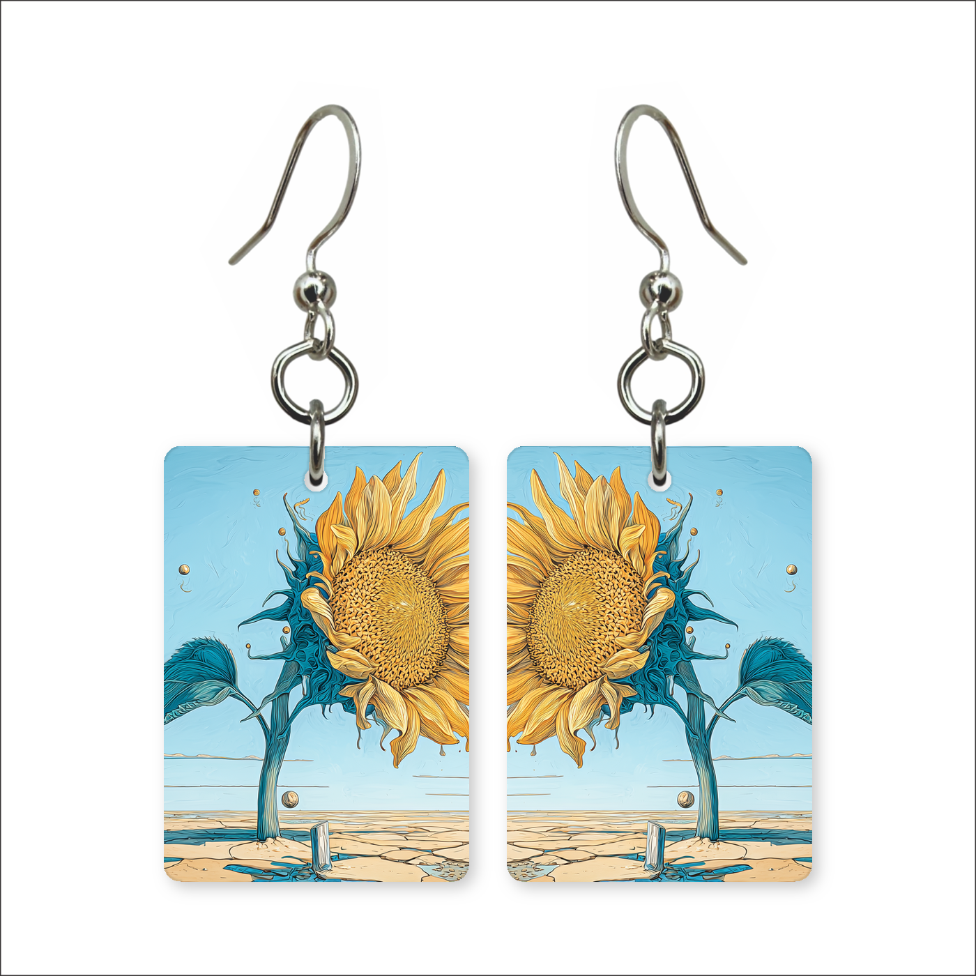 Whimsy Sunflower Earrings