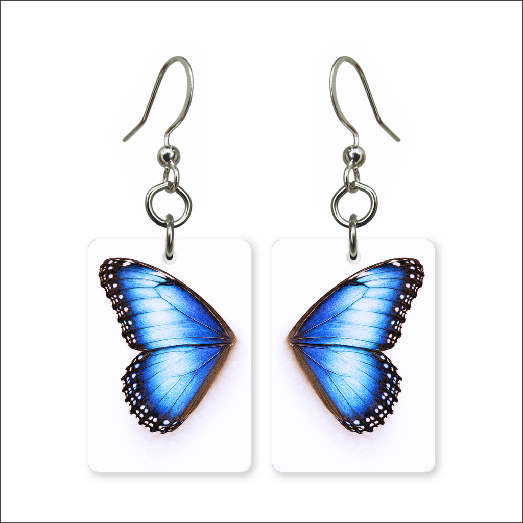 Blue Morpho Earrings