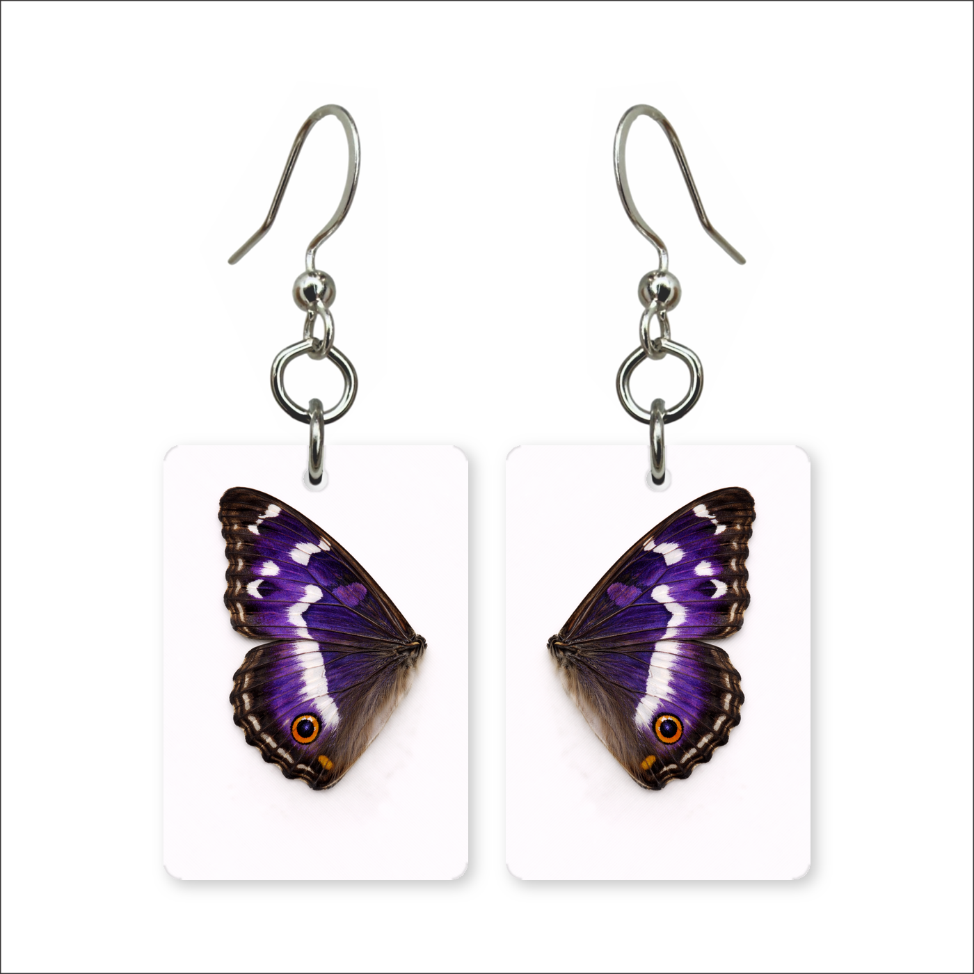 Purple Emperor Earrings
