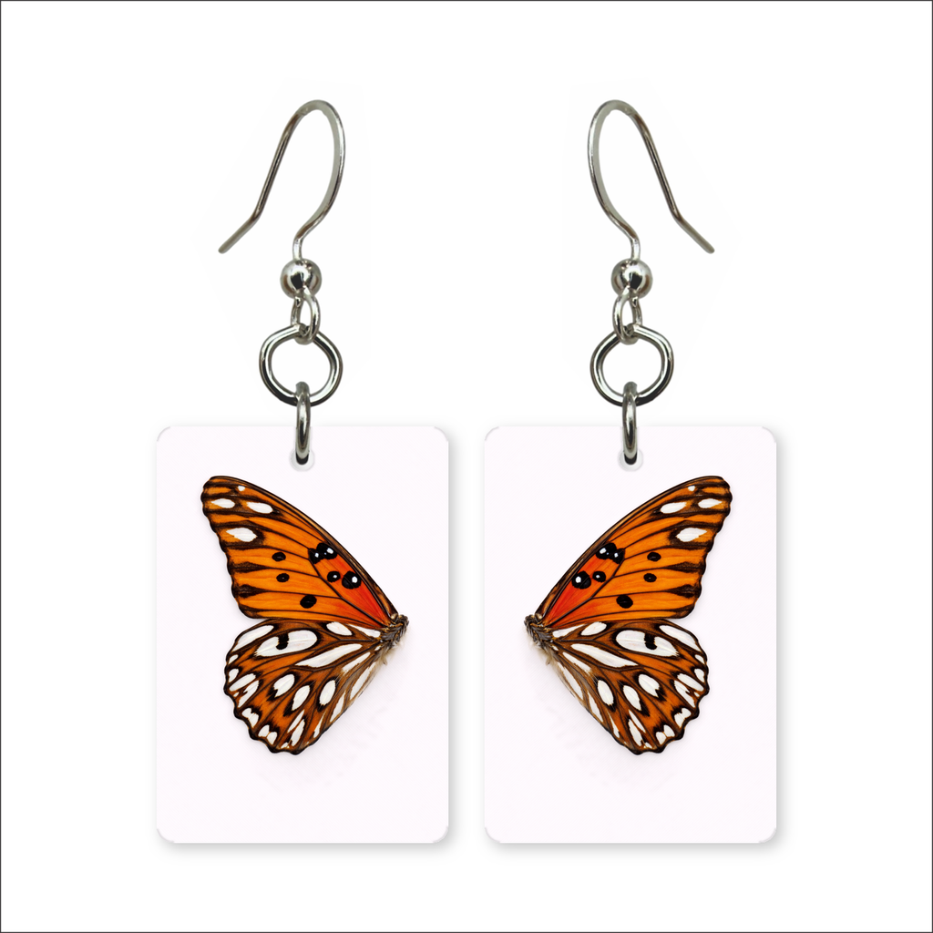 Orange Fritillary Earrings