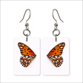 Orange Fritillary Earrings