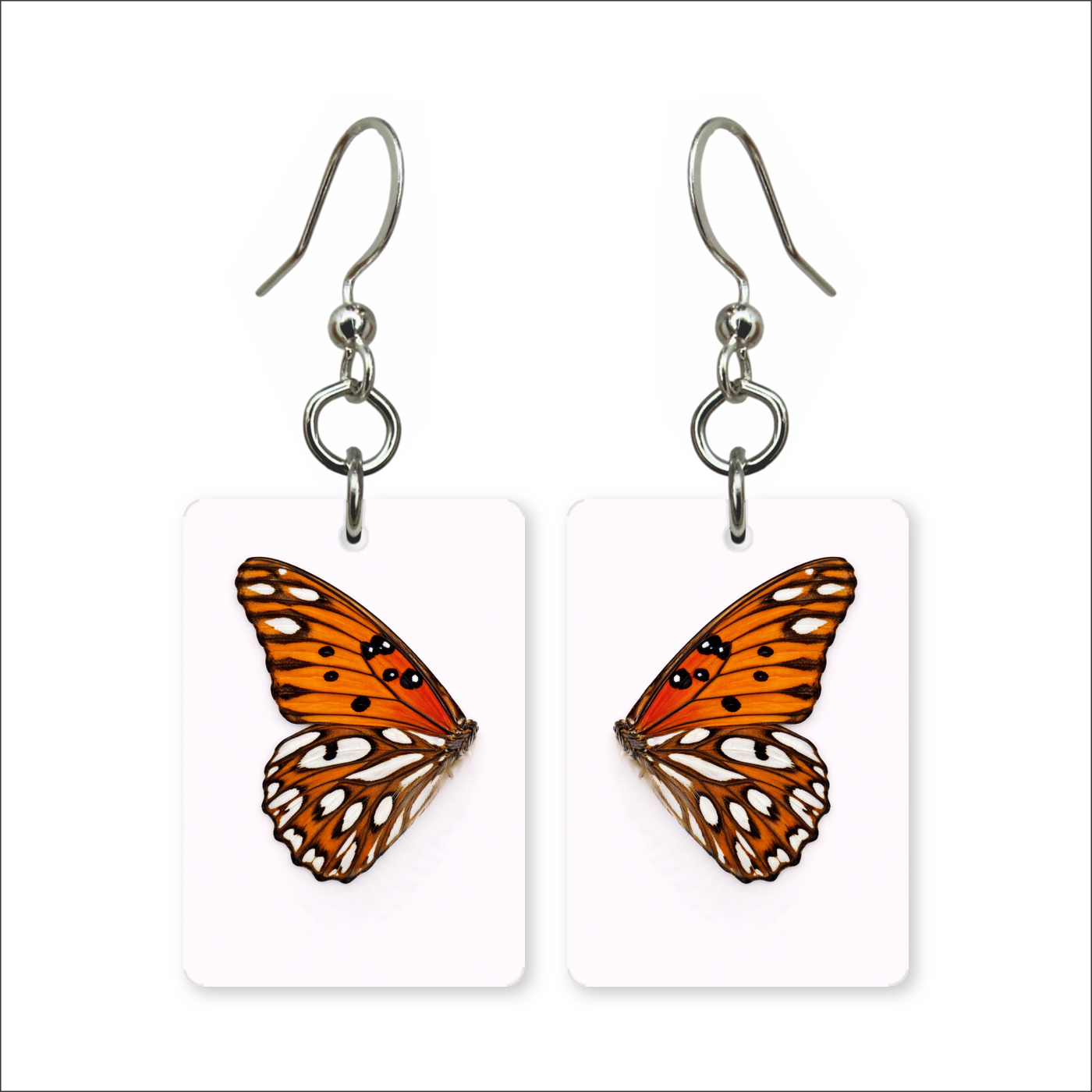Orange Fritillary Earrings